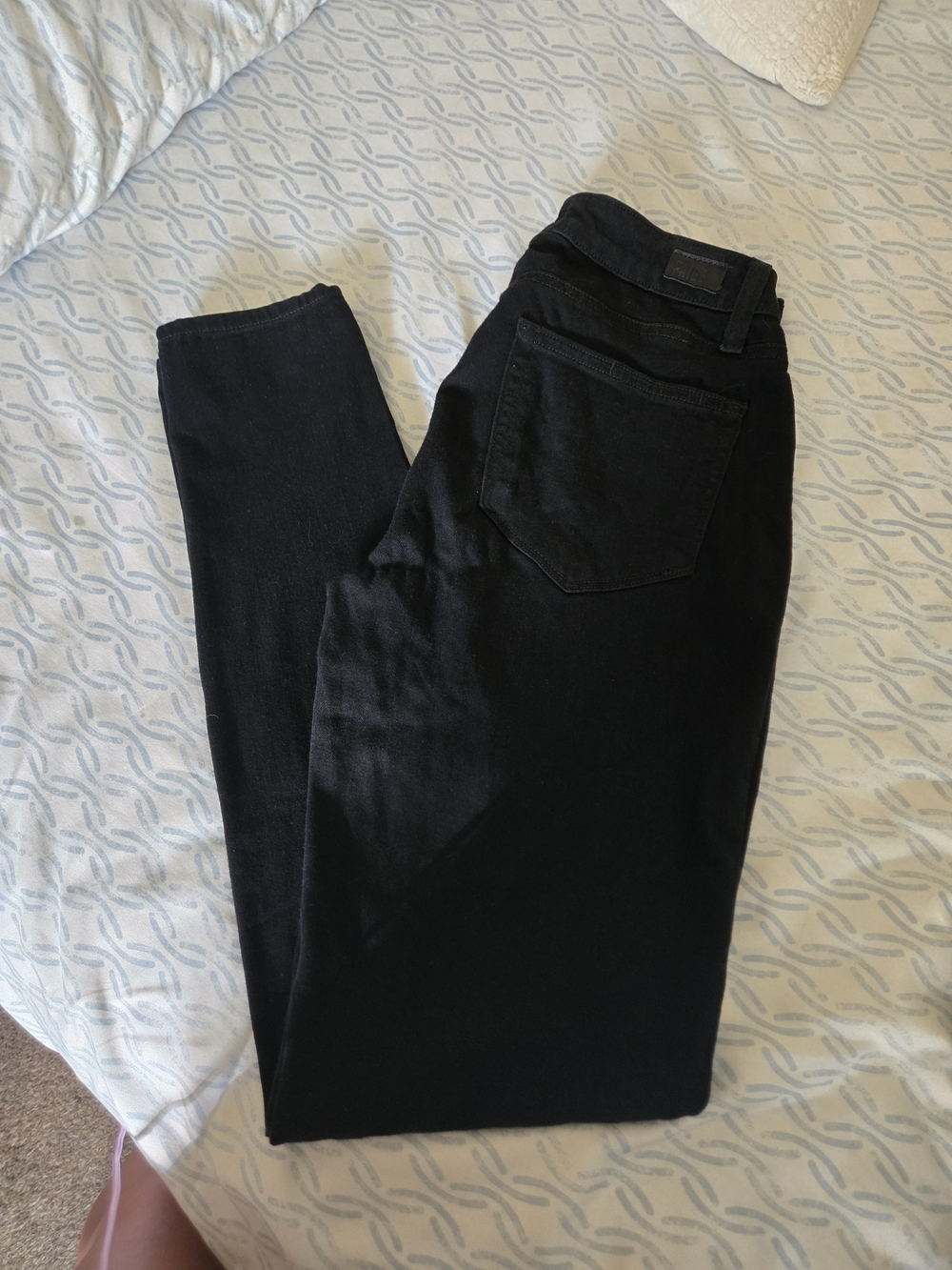 PAIGE Jet Black Skinny Jeans